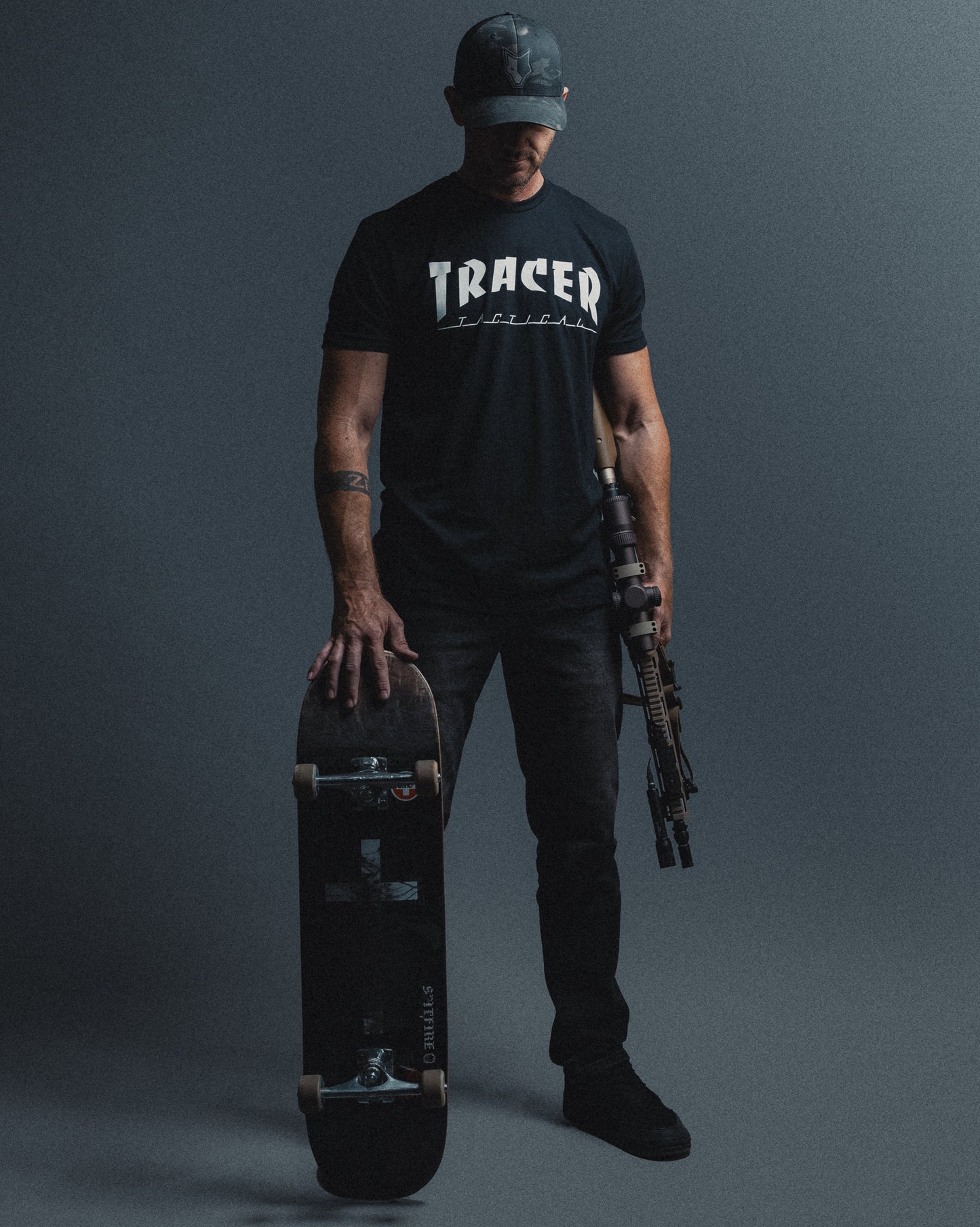 Tactical Skater T-Shirt - Black