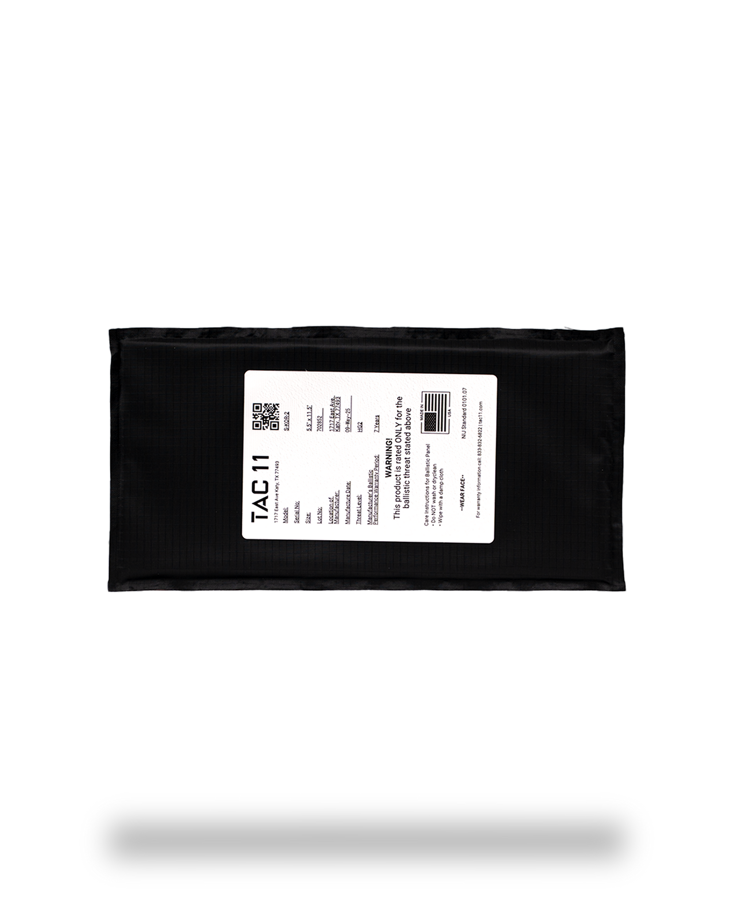 TAC-11 Cummerbund Soft Armor Inserts